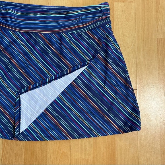 Title Nine Faux Wrap Multi Color Tennis Skirt XL Athleisure Workout - Picture 2 of 7
